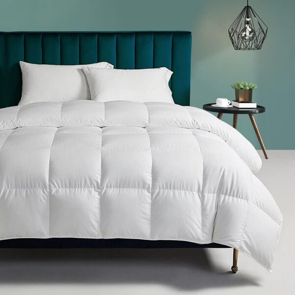 Organic Cotton Feather Down Comforter All Season Medium Warm Insert