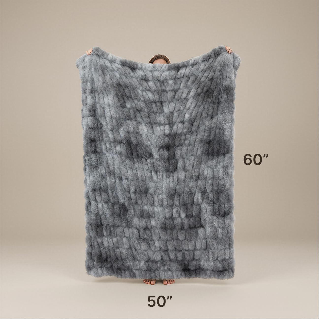 Double-sided Plush Blanket 50x60 Soft and Comfortable Sofa Blanket - Image 2