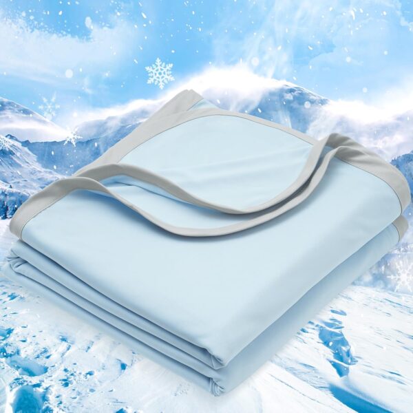 Double Cooling Blanket King Size Lightweight Summer Blanket for Hot