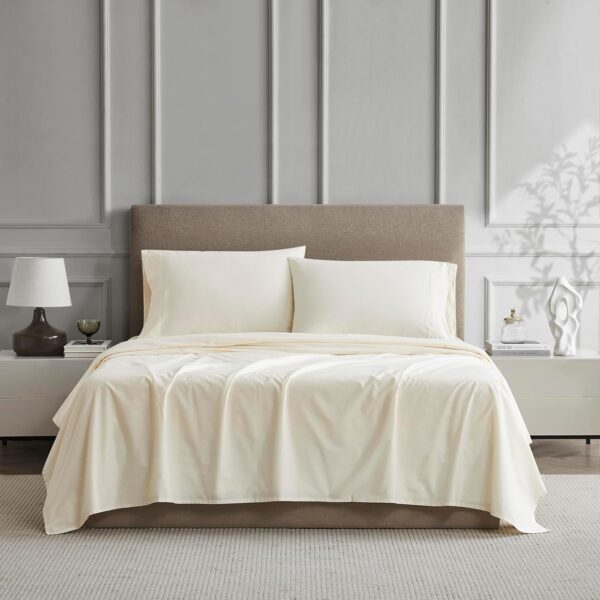 Cool, Breathable Cotton Percale Sheets With A Deep-Pocket Design