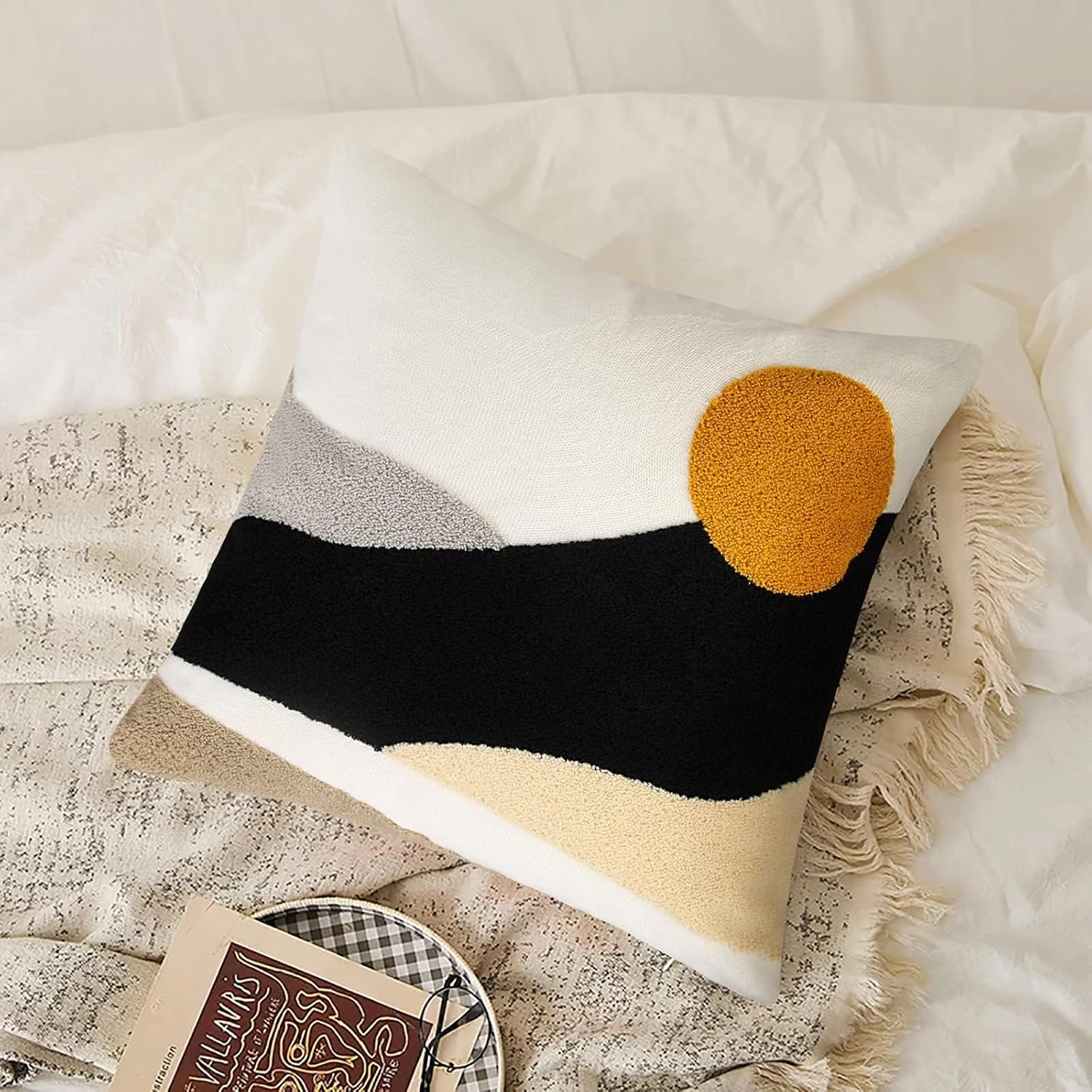 Sun Texture Decorative Pillowcase 18x18 inch, Bohemian Style Cushion Cover - Image 2