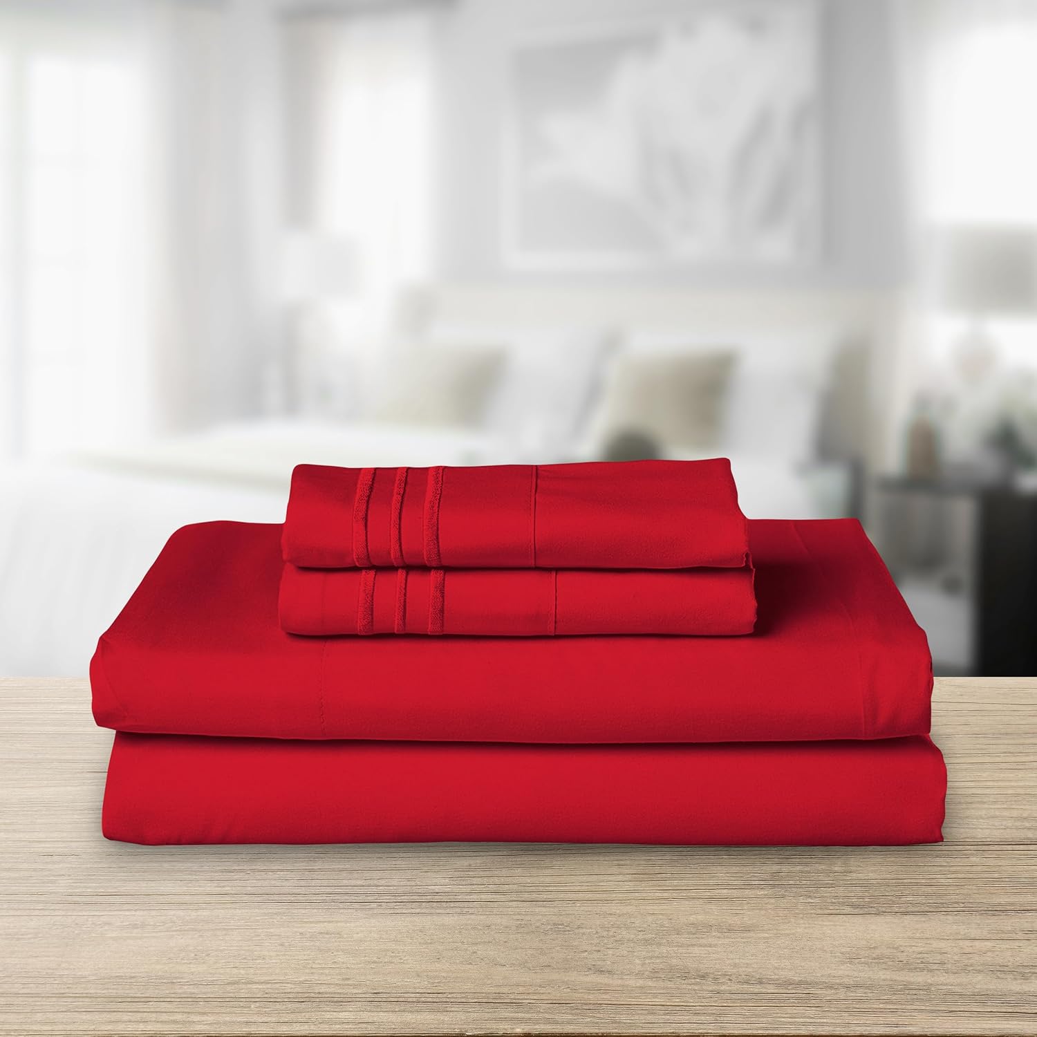 Comfortable, Ultra-Soft Microfiber 6-Piece Set With Deep Pockets (Dark Gray, Wrinkle-Resistant) - Image 2